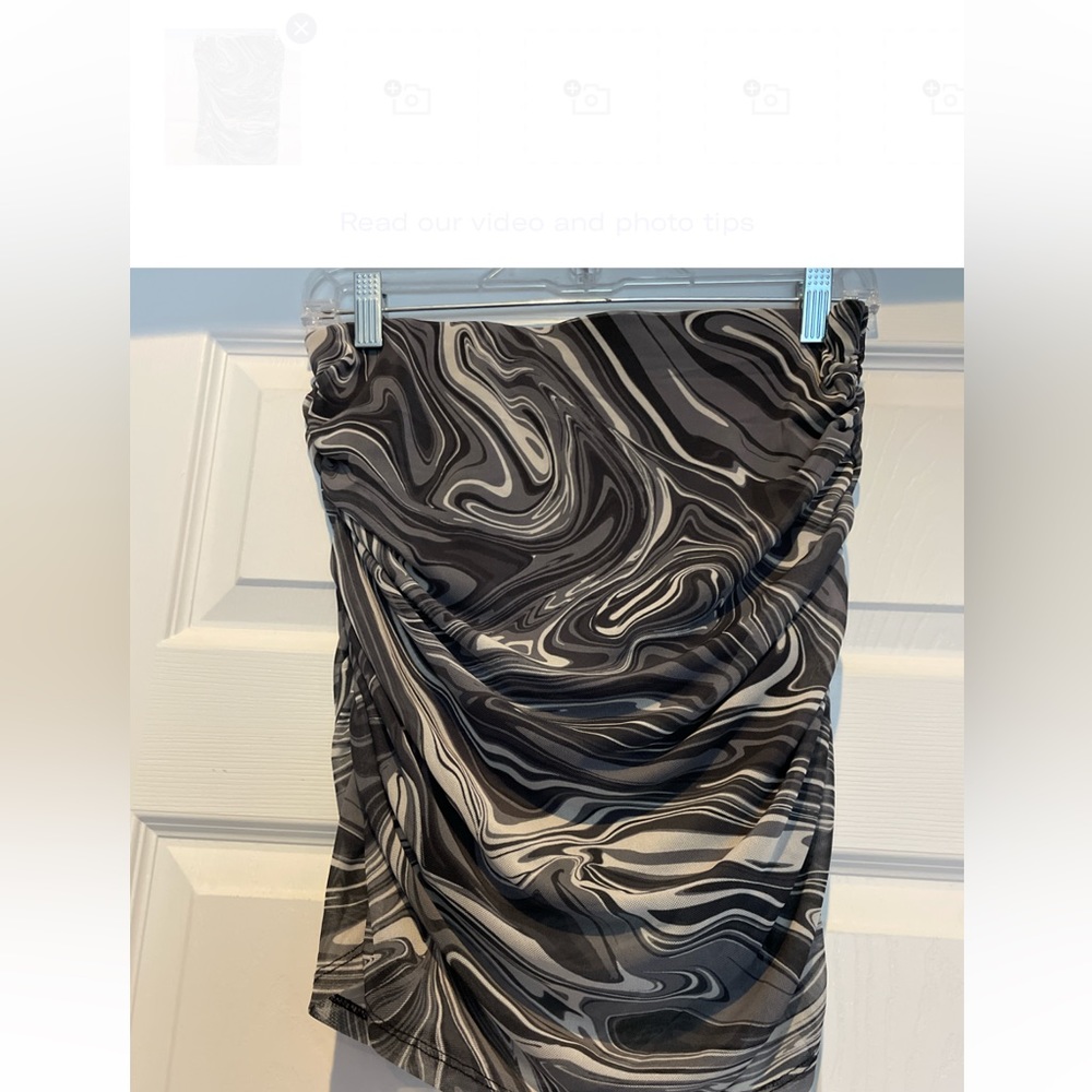 Garage Ruched Mini Skirt